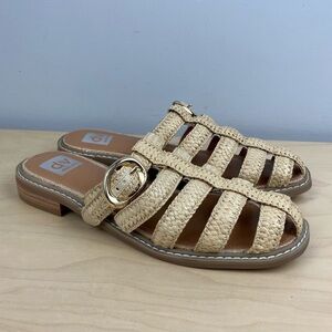 Dolce Vita Women’s Size 9.0 Falcun Fisherman Mule Sandals Slip On Beige Tan